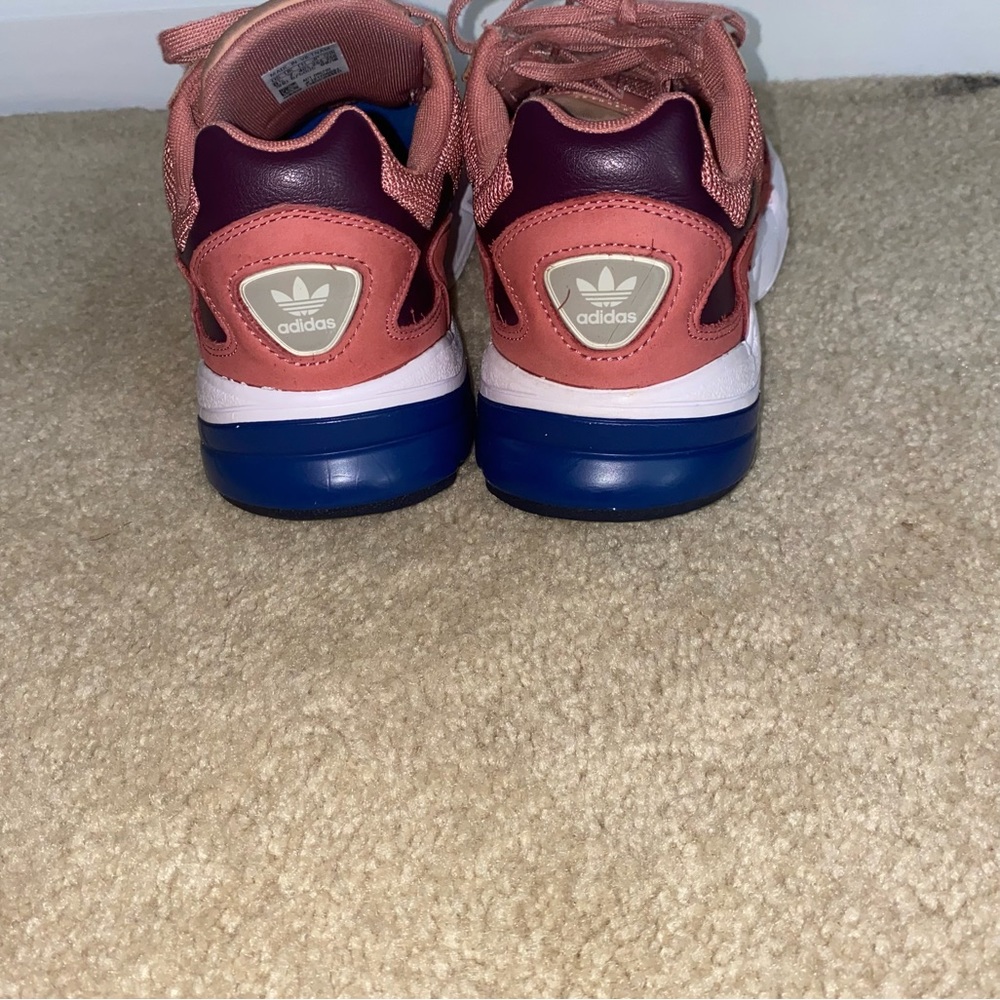 Adidas Womens Falcon D96700 Pink Casual Shoes Sneakers Size 8.5 - Picture 4 of 7